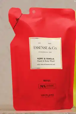 Oriflame Essense & Co. Poppy & Vanilla Hand & Body Wash Refill erbjuda