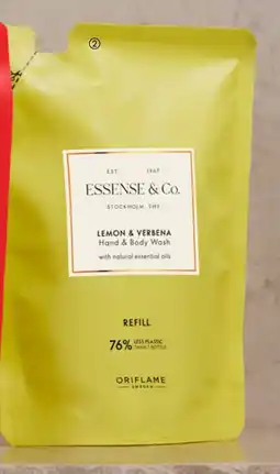 Oriflame Essense & Co. Lemon & Verbena Hand & Body Wash Refill erbjuda