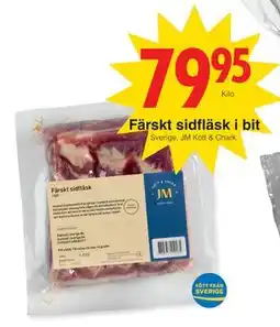 Matöppet Färskt sidfläsk i bit erbjuda