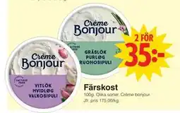 Matöppet Färskost erbjuda