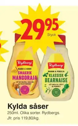 Matöppet Kylda såser erbjuda