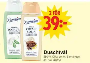 Matöppet Duschtvål erbjuda