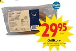 Matöppet Grillkorv erbjuda