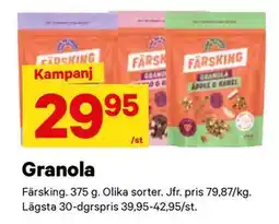 City Gross Granola erbjuda