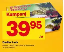 City Gross Dadlar i ask erbjuda