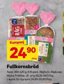 City Gross Fullkornsbröd erbjuda