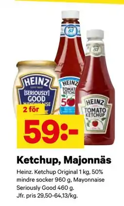 City Gross Ketchup, Majonnäs erbjuda