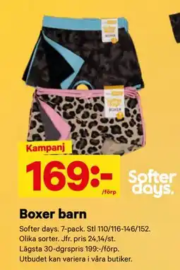 City Gross Boxer barn erbjuda