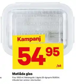 City Gross Matlåda glas erbjuda