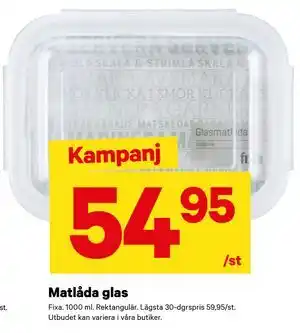Matlåda glas