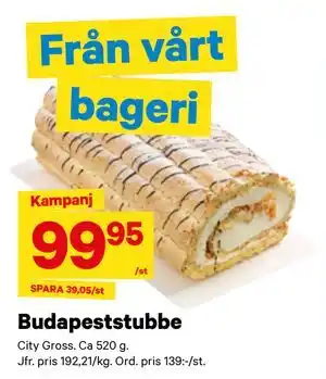 City Gross Budapeststubbe erbjuda