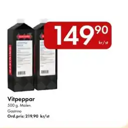 Snabbgross Gastrino Vitpeppar erbjuda