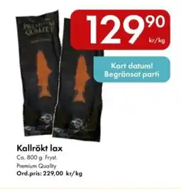 Snabbgross Kallrökt lax erbjuda