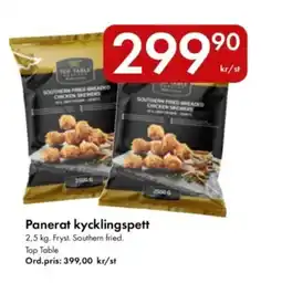 Snabbgross Top Table Panerat kycklingspett erbjuda