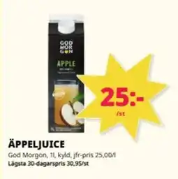 Tempo GOD MOR GON Äppeljuice erbjuda