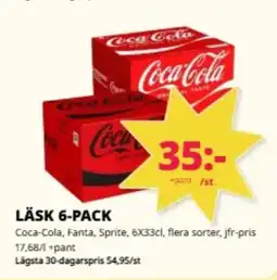 Tempo COCA-COLA Läsk 6-pack erbjuda