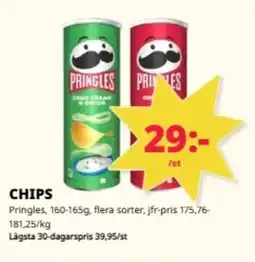 Tempo PRINGLES Chips erbjuda