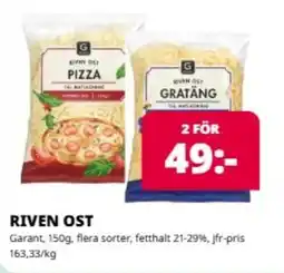 Tempo GARANT Riven ost erbjuda