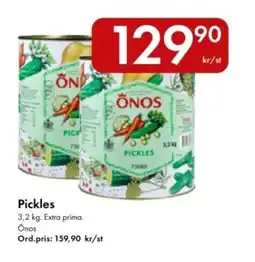 Snabbgross ÖNOS Pickles erbjuda