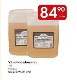 Snabbgross VINÄGRON Vit salladsdressing erbjuda