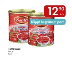 Snabbgross SANTO Tomatpuré erbjuda
