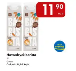 Snabbgross GARANT Havredryck barista erbjuda