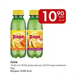 Snabbgross PAGO Juice erbjuda
