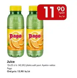 Snabbgross PAGO Juice erbjuda