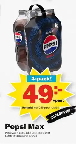 Pekås Pepsi max erbjuda