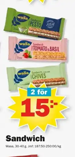 Pekås WASA Sandwich erbjuda