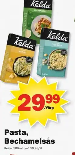 Pekås KELDA Pasta, bechamelsås erbjuda