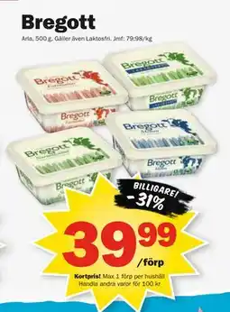 Pekås Bregott, Medlemspris erbjuda