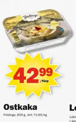 Pekås Ostkaka erbjuda