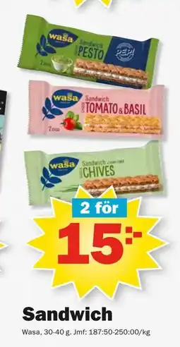 Pekås Sandwich erbjuda