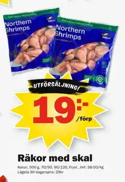 Pekås Räkor med skal erbjuda