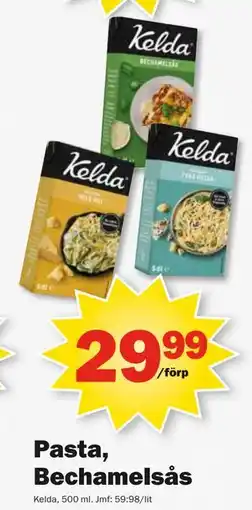 Pekås Pasta, Bechamelsås erbjuda