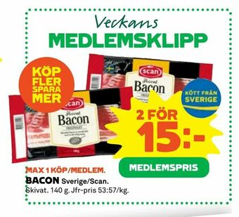 Coop BACON erbjuda