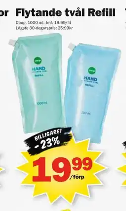 Pekås Flytande tvål Refill erbjuda