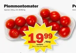 Pekås Plommontomater, Medlemspris erbjuda