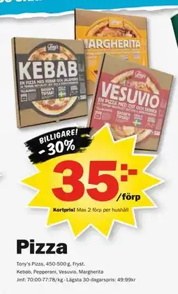 Pekås Pizza, Medlemspris erbjuda