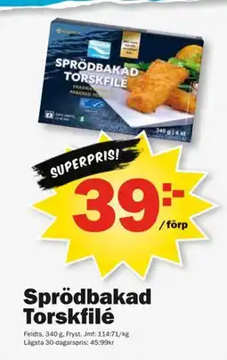 Pekås Sprödbakad Torskfilé erbjuda