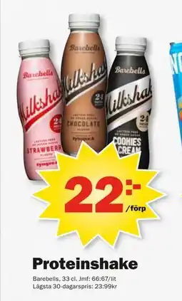 Pekås Proteinshake erbjuda