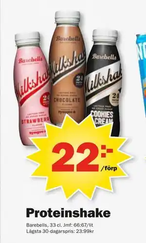 Pekås Proteinshake erbjuda
