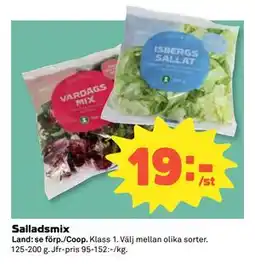 Coop Daglivs Salladsmix erbjuda