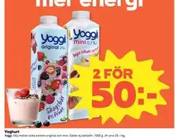 Coop Daglivs Yoghurt erbjuda