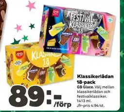 Coop Daglivs Klassikerlådan 18-pack erbjuda