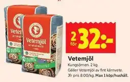 ICA Kvantum Vetemjöl erbjuda