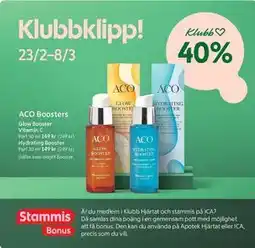ICA Kvantum ACO Boosters, Medlemspris erbjuda