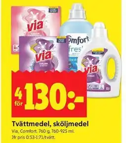 ICA Kvantum Tvättmedel, sköljmedel erbjuda