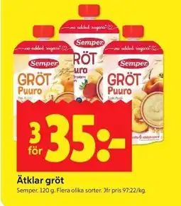 ICA Kvantum Ätklar gröt erbjuda